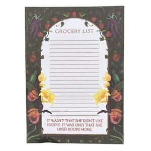 OwlCrate The Spellshop Grocery List Notepad - Sarah Beth Durst October 2025 Box